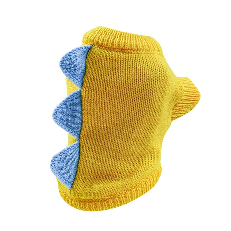 MVNSFEW Pet Clothes for Medium Dogs Summer Pet Pen Dog Cat Clothes Warm and Comfortable Cute Dinosaur Horn Sweater Walmart