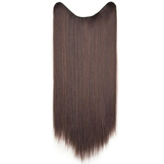MVNSFEW Real New Clip In Human Hair Extension Straight Pony Tail Wrap Around Ponytail