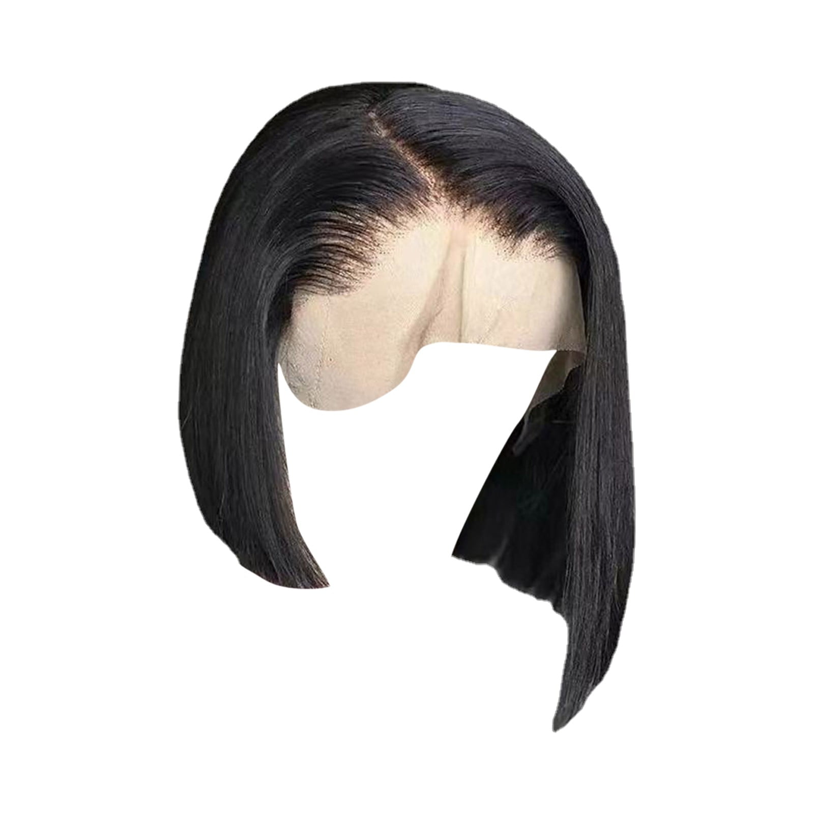 MVNSFEW Short Hair Straight Hair Wig Female High Temperature Wire Wig