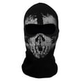 thumbnail image 1 of MVNSFEW Unisex Ghost Print Stocking Mask Good for War Game Black Ghosts Skull Full Face Mask, 1 of 9