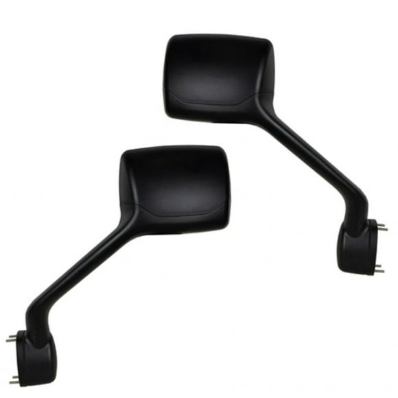 MVP Black Hood Mirror Set Compatible with Kenworth T680 / Peterbilt 579 Trucks