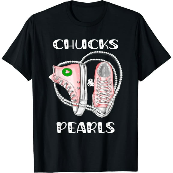 MVP Chucks and Pearls Heart AKA Funny Gift T-Shirt
