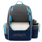 MVP Disc Sports Shuttle Disc Golf Backpack Bag Dark Gray/Sky Blue