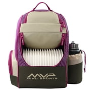 MVP Disc Sports Shuttle Disc Golf Backpack Bag Khaki/Purple