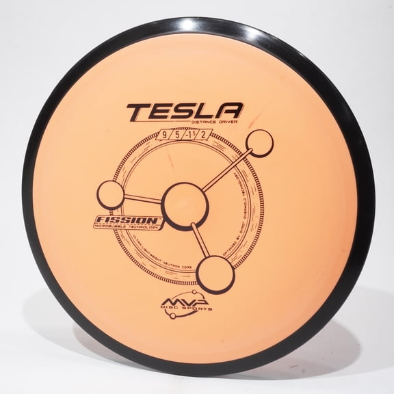 MVP Fission Tesla Disc Golf Distance Driver, Pick Color/Weight [Stamp & Exact Color May Vary] Orange 167-169 grams