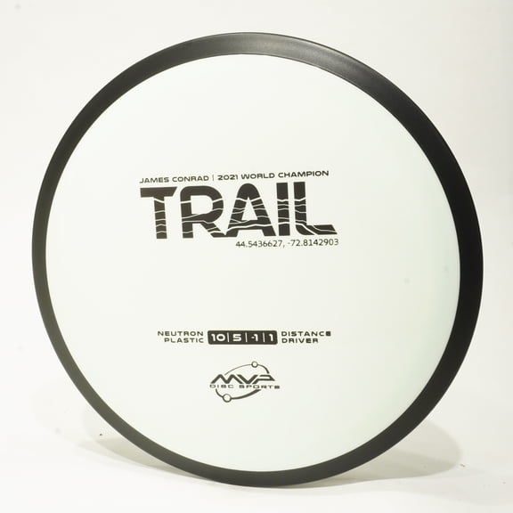 MVP James Conrad Neutron Trail Disc Golf Distance Driver, Pick Color/Weight [Stamp & Exact Color May Vary] White 167-169 grams
