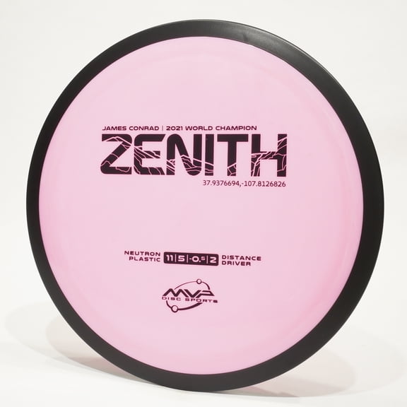 MVP James Conrad Neutron Zenith - 2021 World Champion Disc Golf Distance Driver, Pick Color/Weight [Stamp & Exact Color May Vary] Pink 173-174 grams