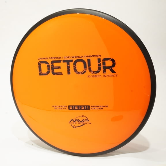 MVP Neutron Detour Disc Golf Midrange Disc, Pick Color/Weight [Stamp & Exact Color May Vary] Orange 176-179g