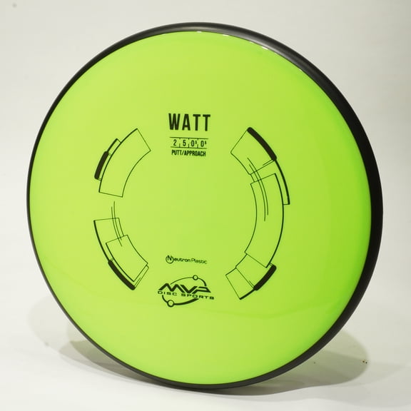 MVP Neutron Watt Disc Golf Putter & Approach Disc, Pick Color/Weight [Stamp & Exact Color May Vary] Green (bright) 175-176 grams