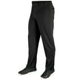 thumbnail image 1 of MVP Open Bottom Relaxed Fit Baseball Pants, Adult 4X-Large, Black, 1 of 5
