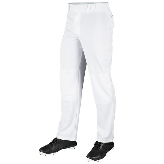 MVP Open Bottom Relaxed Fit Baseball Pants, Youth X-Large, White