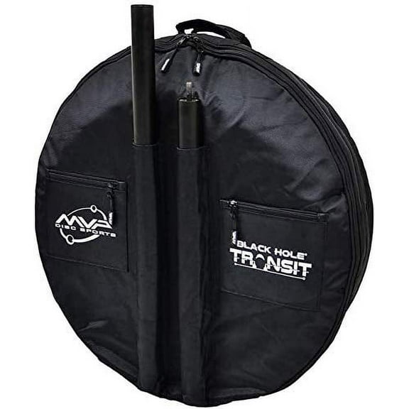 MVP Unisex Polyester Solid Print Disc Sports Hole Transit Bag, Black