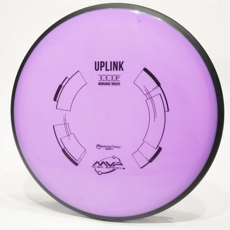 MVP Neutron Soft Uplink Disc Golf Midrange Disc, Pick Color/Weight [Stamp & Exact Color May Vary] Purple 177-179 grams