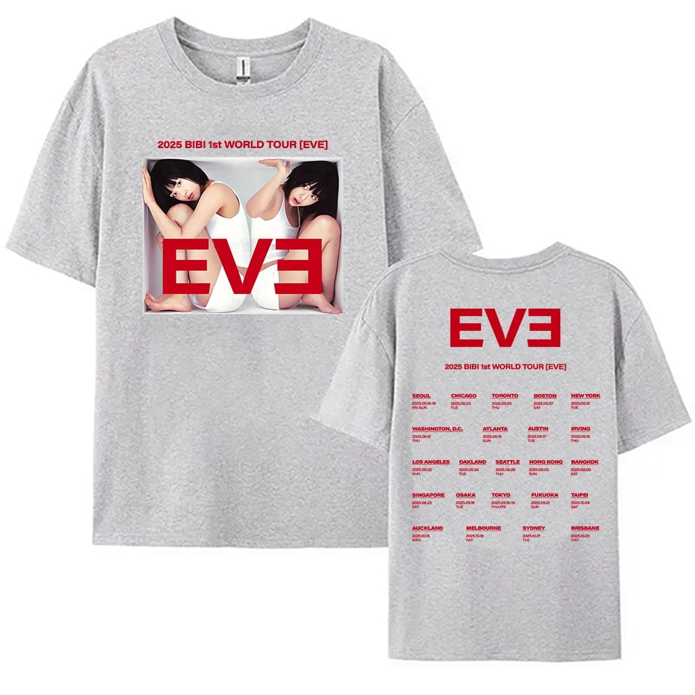 MVPCLO 2025 BIBI 1ST WORLD TOUR [EVE] T-shirt Korean Singer Graphic ...