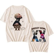 MVPCLO 2025 Chris Brown Tour Breezy Bowl XX T-Shirts Hip Hop Men Women Fashion Cotton Tshirts Casual Short Sleevs Tees