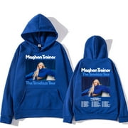 MVPCLO Meghan-Trainor The Timeless Tour 2024 Hoodies Long Sleeve Comfortable Sweatshirt with Pocket Casual Fleece Hooded Clothing