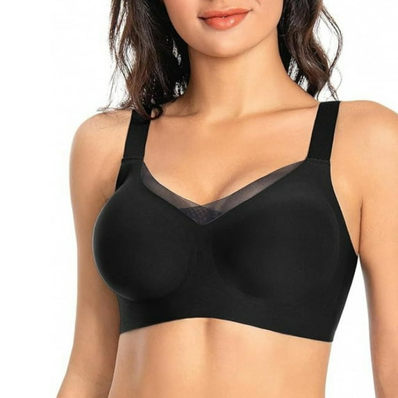 MVRLSH Bras for Women Soft Bra Underwear Thin Breathable Water Drop Cup Upper Support Gathers Everyday Bras