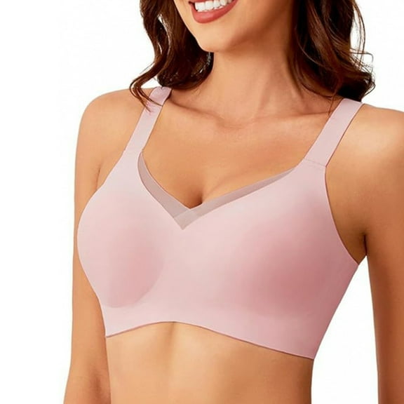 MVRLSH Bras for Women Soft Bra Underwear Thin Breathable Water Drop Cup Upper Support Gathers Everyday Bras