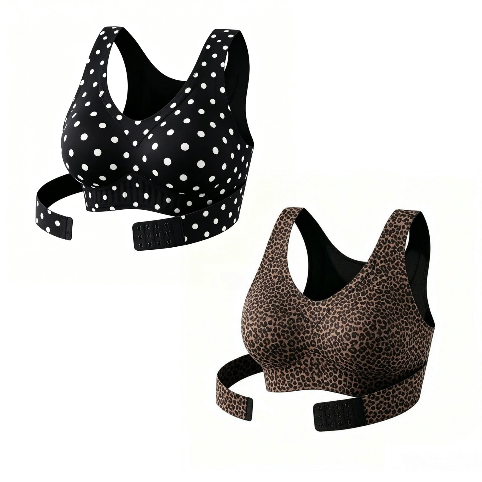 No Coverage MVRLSH Bras for Women Sports No Underwire Bra Correcting High Support ...