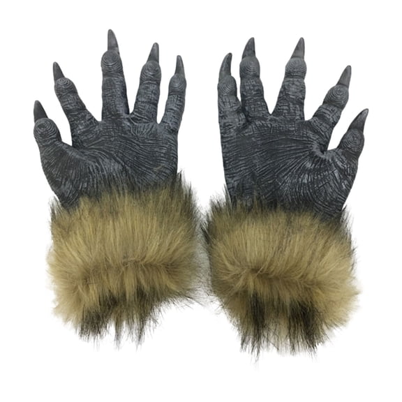 MVRLSH Headbands Hair Accessories for Women Furry Animal y Wolf Dragon Hand Gloves Halloween Cosplay Costume Prop Glove Black