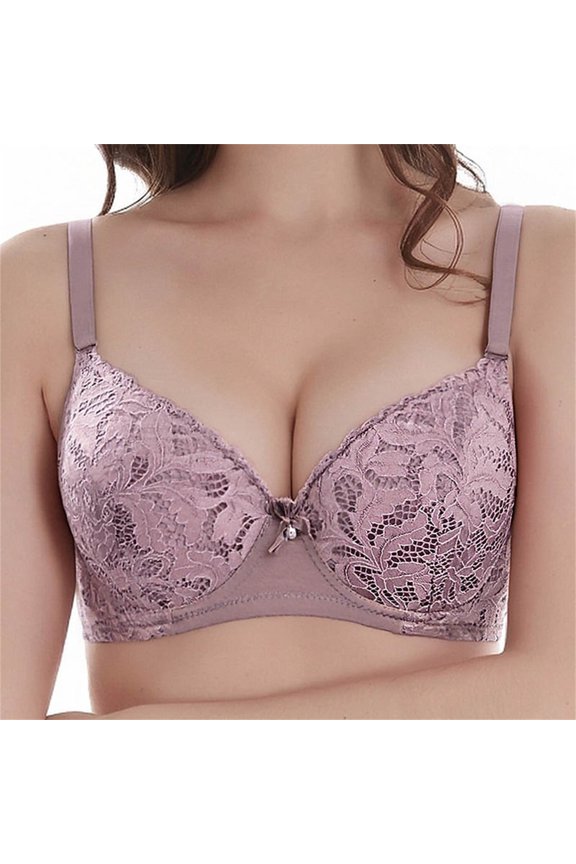 Jelly Bras For Women Womens Bcdef Cup Lace Bra Plus Size Full Coverage Everyday Wear Pink 36-115 Bcdef