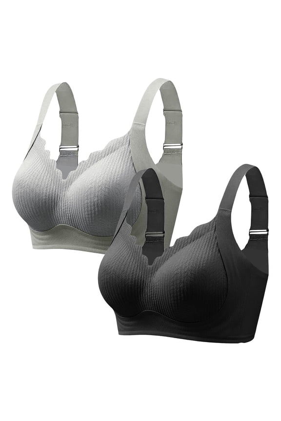 Jelly Bras For Women Womens Plus Size Wireless Bra Thin Breathable Beauty Back Anti Sagging Comfort Fit M-3Xl