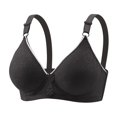 thumbnail image 1 of MVRLSH Jelly Bras For Women Womens Wireless Bra No Underwire Comfort Soft Breathable Plus Size Supportive Bralette Black 36B-42B, 1 of 5