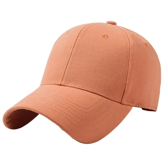 Winter Hats For Women Mvrlsh Oversize Adjustable Big Head Dad Cap Cotton Baseball Cap Breathable Trendy Orange One Size