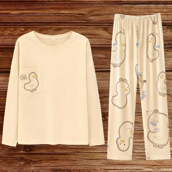 MVRLSH Pajamas For Women Set Soft Warm Printed Fleece Long Sleeve V-Neck Top Plaid Pants Pajama Set With Pockets Loungewear White M-5Xl