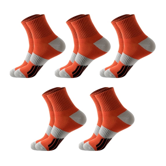 MVRLSH Socks Athletic Casual Breathable Color Short Sport Basketball Socks 5PC