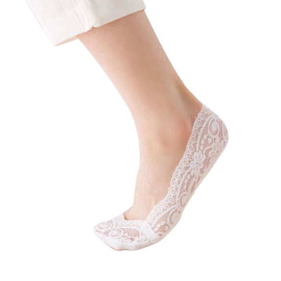 MVRLSH Socks Athletic Casual Breathable Cotton Blend Lace Antiskid Low Cut Ankle Socks