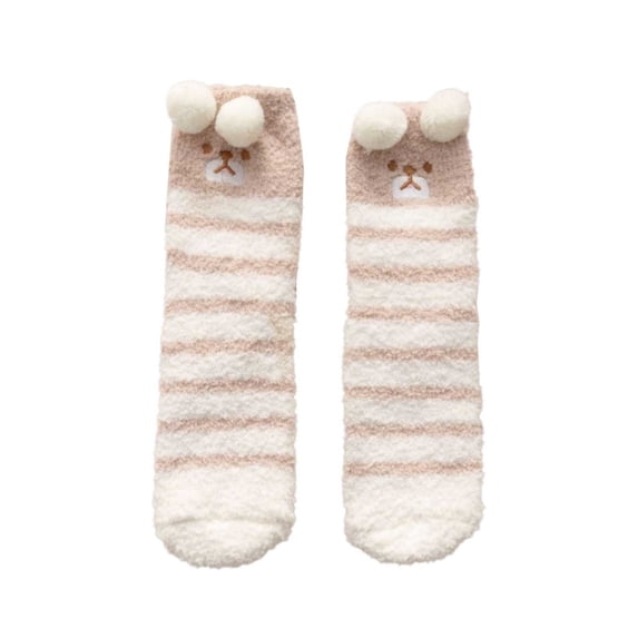 MVRLSH Socks Athletic Casual Breathable Cute Santa Print Festive Mid Tube Socks
