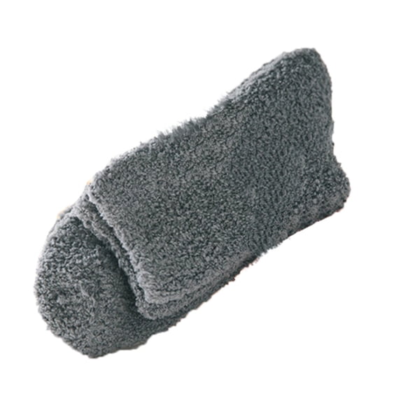 MVRLSH Socks Athletic Casual Breathable Fluffy Pure Color Warm Winter Bed Floor Socks