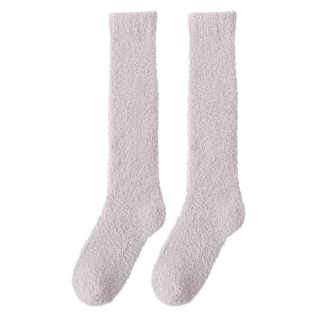 MVRLSH Socks Athletic Casual Breathable Fuzzy Thick Cosy Thermal Knee High Long Christmas Gift Multipack Warm Socks