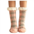thumbnail image 1 of MVRLSH Socks Athletic Casual Breathable Plaid Fuzzy Thick Warm Sleeping Floor Slipper Socks, 1 of 6