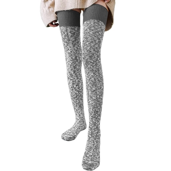 MVRLSH Socks Athletic Casual Breathable Plaid High Elasticity Fashion Over Knee Socks