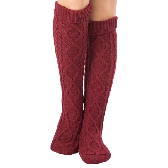 MVRLSH Socks Athletic Casual Breathable Stacked Lace Knitted Step On Feet Over Knee Christmas Floor Woolen Socks