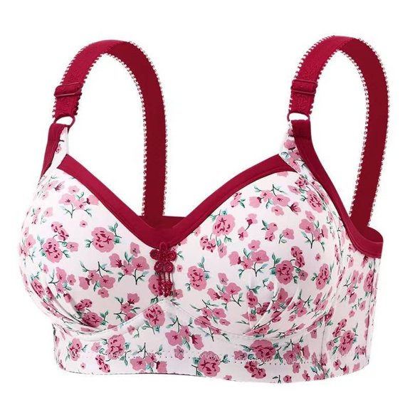 MVRLSH Sports Jelly Bras for Women Front Closure Full Coverage No Underwire Plus Size Comfort Daily Underwear Strapless Bra