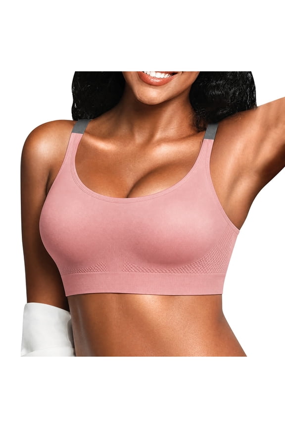 Sports Jelly Bras for Women High Support Wirefree Back Design Workout Tank Underwear Strapless Bra