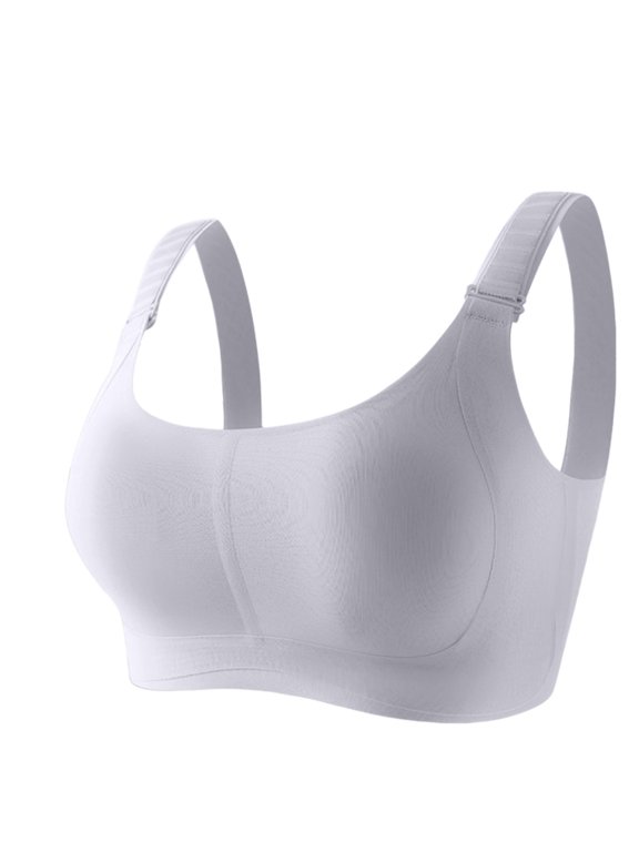 Sports Jelly Bras for Women Stepped Buckle Anti Sag Gel Shaping Large Bust Minimizer Underwear Strapless Bra