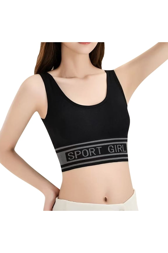 Sports Jelly Bras for Women U Neck Wide Strap Print Design Workout Tank lette Underwear Strapless Bra
