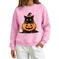 thumbnail image 1 of MVRLSH Women's Halloween Graphic Print Long Sleeve Pullover Sweater Size - L, 1 of 6