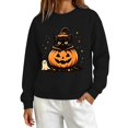 thumbnail image 1 of MVRLSH Women's Halloween Graphic Print Long Sleeve Pullover Sweater Size - XXXL, 1 of 6