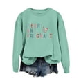thumbnail image 1 of MVRLSH Women's Pullover Crew Neck Letter Graphic Print Long Sleeve - XXL, 1 of 2