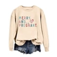 thumbnail image 1 of MVRLSH Women's Pullover Crew Neck Letter Graphic Print Long Sleeve - XXL, 1 of 2