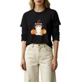 thumbnail image 1 of MVRLSH Womens Tops Blouse Casual Halloween Graphic Printed Comfortable Fashion Daily Wear Loose Fit Blouses Black - XXXL, 1 of 5