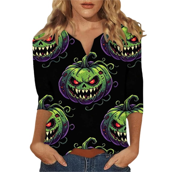 MVRLSH Womens Tops Blouse Casual Spring Graphic Printed Short Sleeve Round Neck Daily Wear Tees Loose Fit Blouses Colorful - M