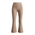 thumbnail image 1 of MVRLSH Womens Yoga Pants Soft High Waist Flared With Side Pockets for Daily Leggings for Women Running Gym and Workout Brown - XXL, 1 of 7
