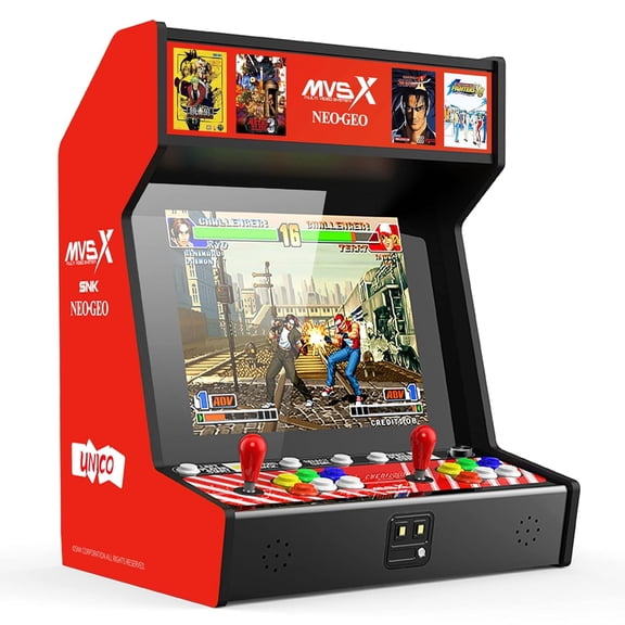 MVSX Home Arcade Bartop Console with 50 SNK Classic Games Including King of Fighters, Metal Slug, Samurai Showdown and More