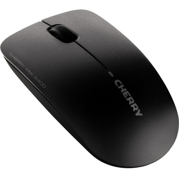CHERRY MW 2400 Wireless Mouse - Optical - Wireless - Radio Frequency - 2.40 GHz - Black - USB 2.0 - 1200 dpi - Scroll Wheel - 3 Button(s) - Symmetrical - 10